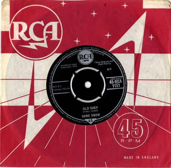 Hank Snow - Old Shep/The Last Ride (1151) Ex