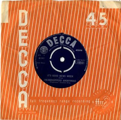 Hedgehoppers Anonymous - It's Good News Week/Afraid Of Love (F 12241)