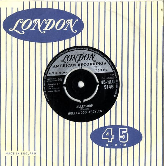 Hollywood Argyles,The - Alley Oop/Sho' Know A Lot About Love (HLU 9146) Ex