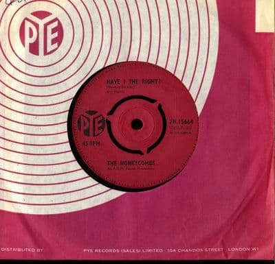 Honeycombs,The - Have I The Right/Please Don't Pretend Again (7N 15664) M-