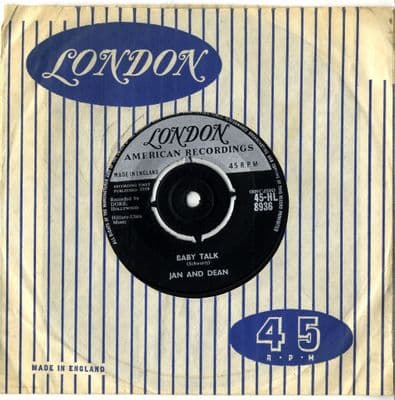 Jan And Dean - Baby Talk/Jeanette, Get Your Hair Done (HL 8936) Ex