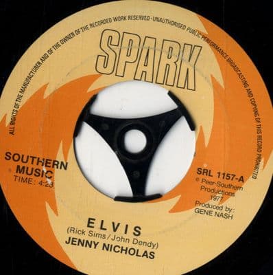 Jenny Nicholas - Elvis/Daddy's Gone Bye Bye  (SRL 1157) M-