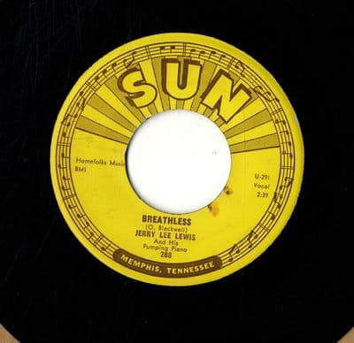 Jerry Lee Lewis - Breathless/Down the Line (Sun 288) Original