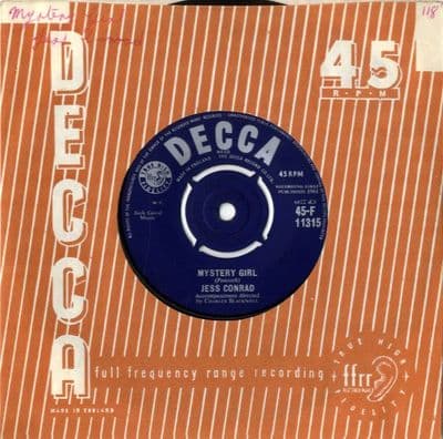 Jess Conrad - Mystery Girl/The Big White House (F 11315)