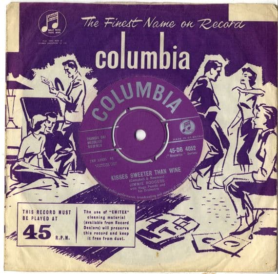 Jimmie Rodgers - Kisses Sweeter Than Wine/Better Loved You'll Never Know (DB 4052)
