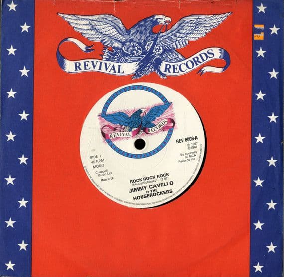 Jimmy Cavello & The Houserockers - Rock Rock Rock/The Big Beat (REV 6009) M-