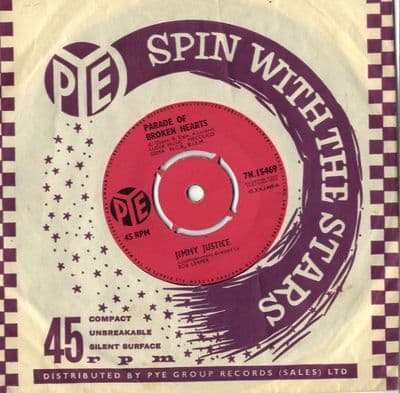 Jimmy Justice - Parade Of Broken Hearts/Dawning (7N 15469)