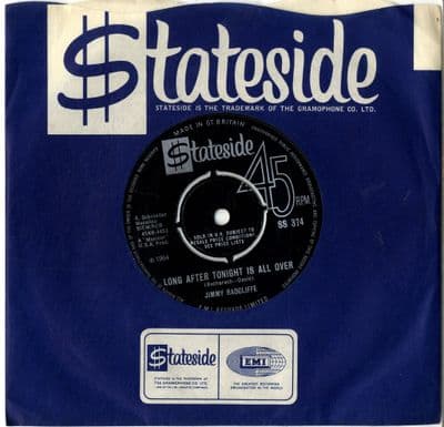 Jimmy Radcliffe - Long After Tonight Is All Over/What I Want I Can Never Have (SS 374)