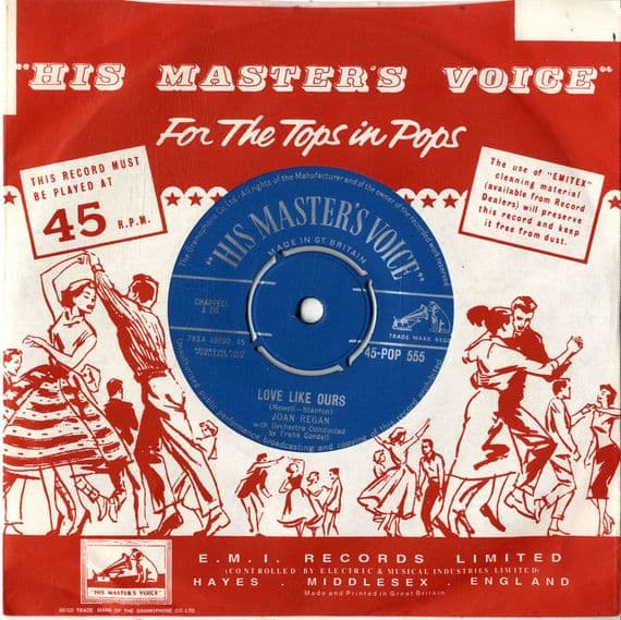 Joan Regan - Love Like Ours/Take Me In Your Arms (Pop 555)