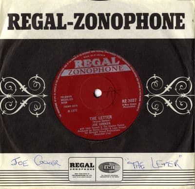 Joe Cocker - The Letter/Space Captain (RZ 3027) Ex