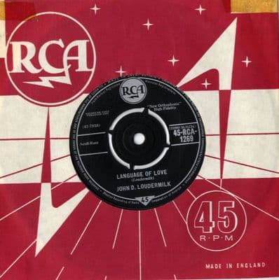 John D. Loudermilk - Language Of Love/Darling Jane (1269) Ex