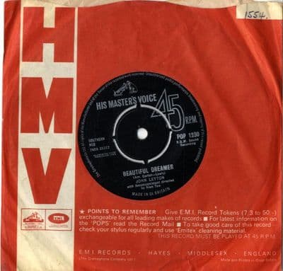 John Leyton - Beautiful Dreamer/I Guess You Are Always On My Mind (Pop 1230)