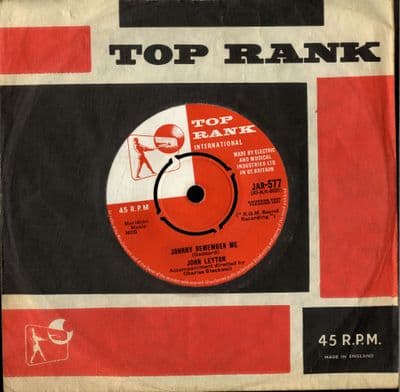 John Leyton - Johnny Remember Me/There Must Be (JAR 577)