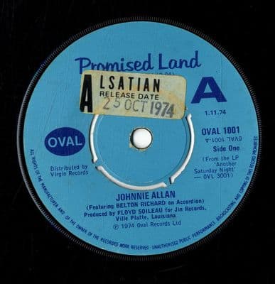 Johnnie Allan - Promised Land - Shelton Dunaway - Betty And Dupree (1001) Ex