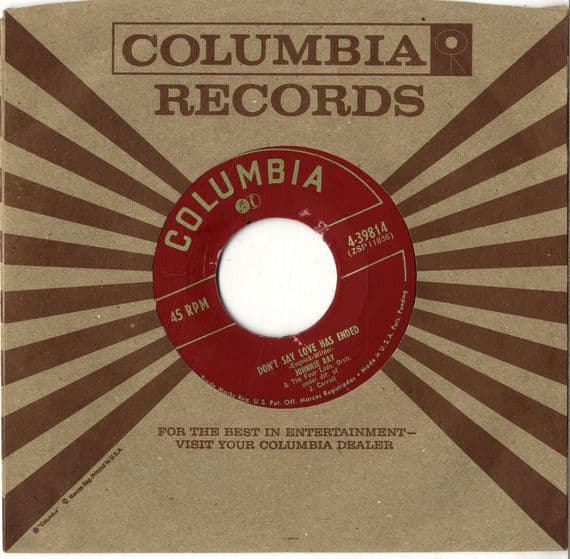 Johnnie Ray - Don't Say Love Has Ended/Gee But I'm Lonesome (4-39814)