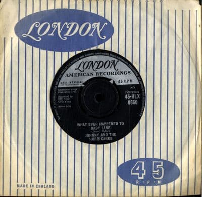 Johnny And The Hurricanes - What Ever Happened To Baby Jane/Greens And Beans (HLX 9660)