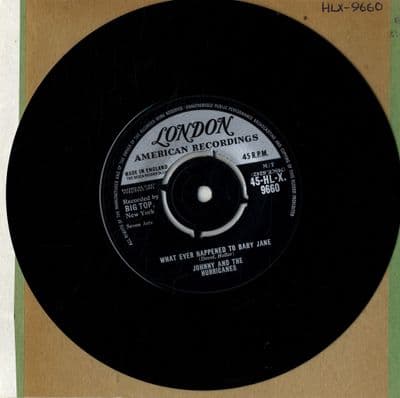 Johnny And The Hurricanes - Whatever Happened To Bab y Jane(HLX 9660)  Ex