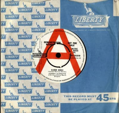 Johnny Burnette - Clown Shoes/The Way I Am (55416) Rare Demo Copy - Ex