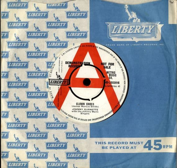 Johnny Burnette - Clown Shoes/The Way I Am (55416) Rare Demo Copy - Ex