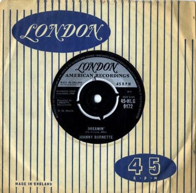 Johnny Burnette - Dreamin' /Settin' The Woods On Fire (HLG 9172)