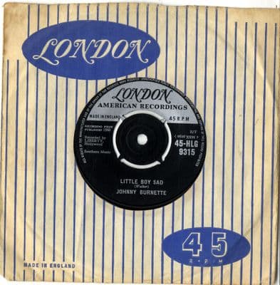 Johnny Burnette - Little Boy Sad/Pledge Of Love (HLG 9315) Ex