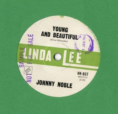 Johnny Noble - Young And Beautiful/Queen Of The Hop (HK 837) Sample Record