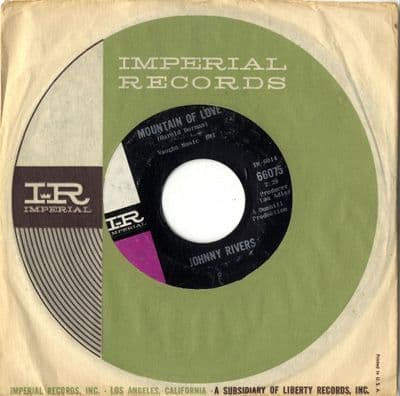 Johnny Rivers - Mountain Of Love/Moody River (66075) Ex