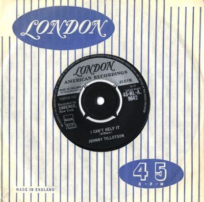 Johnny Tillotson - I Can't Help It/I'm So Lonesome I Could Cry (HLA 9642)