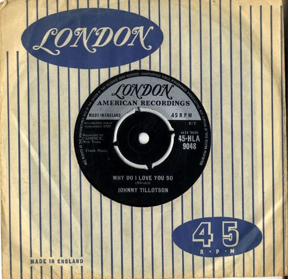 Johnny Tillotson -Why Do I Love You So/Never Let Me Go (HLA 9048)