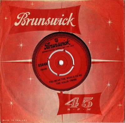 Kalin Twins,The - You Mean The World To Me/Momma-Poppa (05848) - Demo - £6