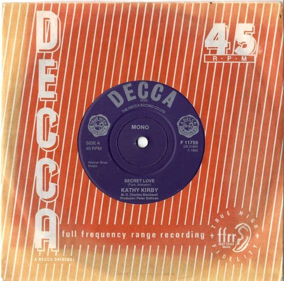 Kathy Kirby - Secret Love/You have To Want To Touch Him (F 11759) M-