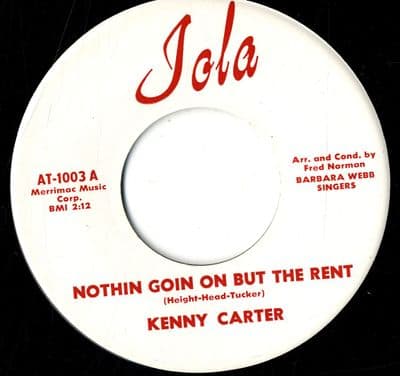 Kenny Carter - Nothin' Goin' On But The Rent/Endless Streams (AT 1003) M-
