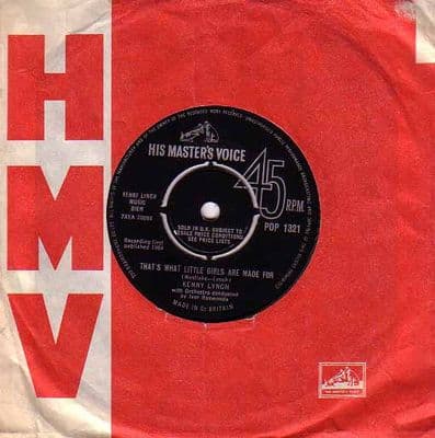 Kenny Lynch - That's What Little Girls Are Made From/What Am I To You (1321)