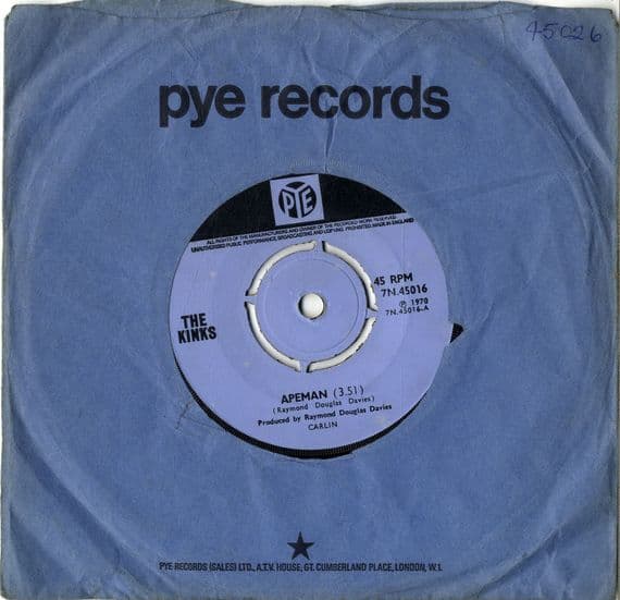 Kinks,The - Apeman/Rats (7N 45016)