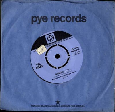Kinks,The - Apeman/Rats (7N 45016) M-