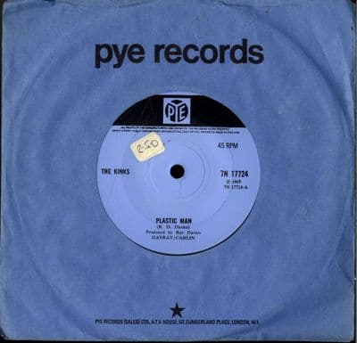 Kinks,The - Plastic Man/King Kong (7N 17724) M-