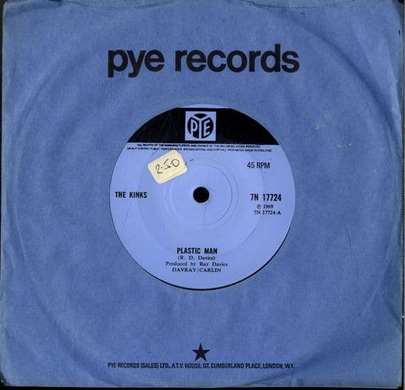 Kinks,The - Plastic Man/King Kong (7N 17724) M-
