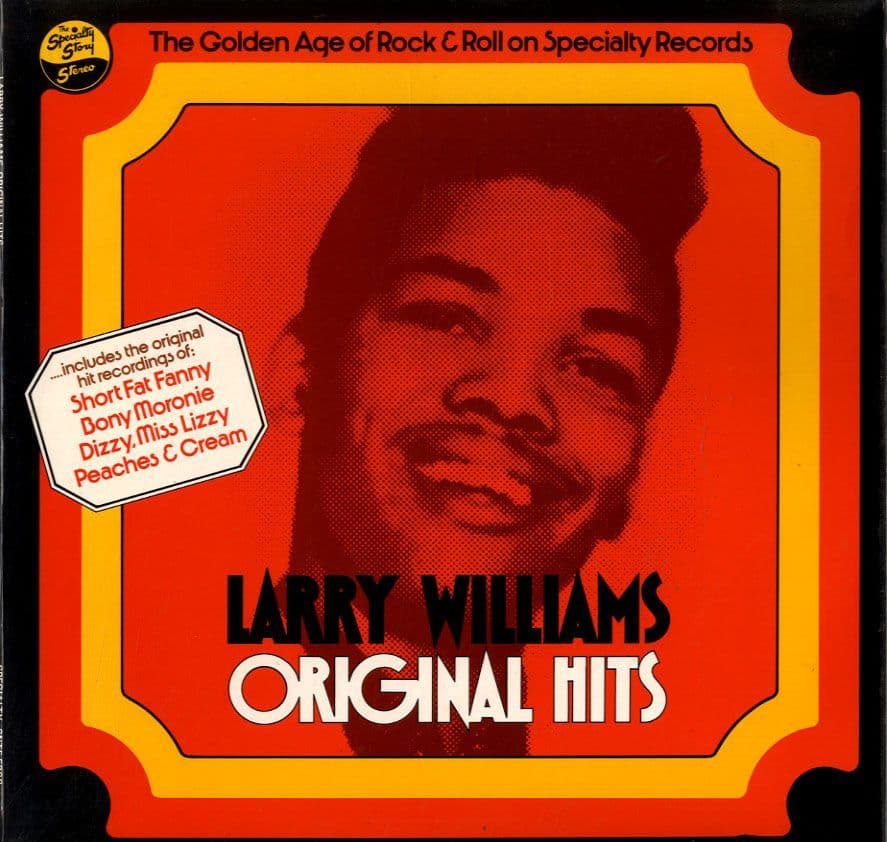 Larry Williams - Original Hits SNTF 5008 Yellow Label Ex/M-
