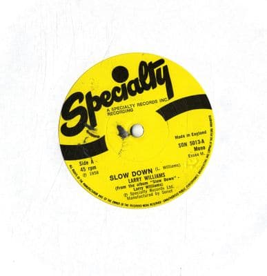 Larry Williams - Slow Down/High School Dance (SON 5013) M-