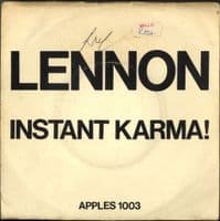 Lennon/Ono - Plastic Ono Band - *Instant Karma ! (Apples 1003)