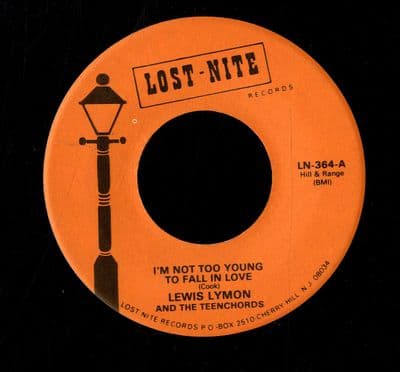 Lewis Lymon and The Teenchords - I'm Not Too Young To Fall In Love/Falling In Love (LN (LN 364) New