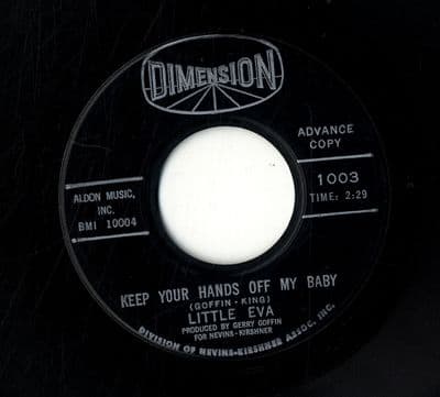 Little Eva - Keep Your Hands Off My Baby/Where Do I Go ? (1003) Promo