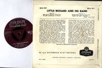 Little Richard - And His Band (RE-O 1071) Tri Silver Print Label