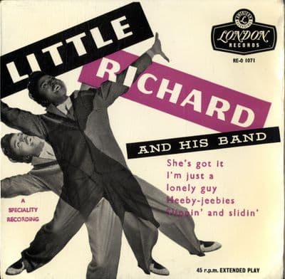 Little Richard - And His Band (RE-O 1071) Tri Silver Print Label