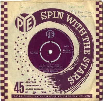 Lonnie Donegan - My Old Man's A Dustman/The Golden Vanity (7N 15256) M-