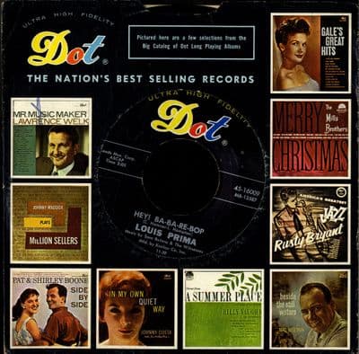 Louis Prima - Hay ! Ba-Ba-Re-Bop/My Cucuzza (16009) Ex