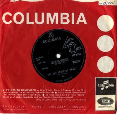 Lulu - Me the Peaceful Heart/Lookout (DB 8358)
