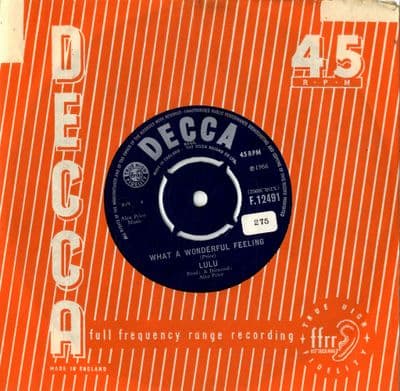 Lulu - What A Wonderful Feeling/Tossin' And Turnin' (F 12491) M-