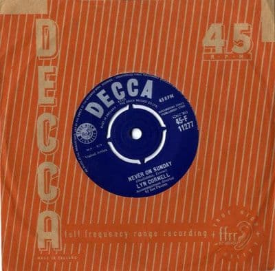 Lyn Cornell - Never On Sunday/Swain Kelly (11277) M-
