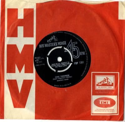 Manfred Mann - Come Tomorrow/What Did I Do Wrong (Pop 1381) Ex